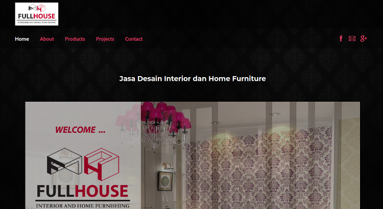 Website tukang interior Yogyakarta Fullhouse Interior
