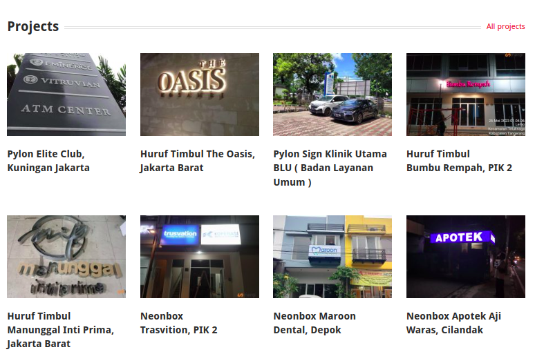 Projects Sinergimedia. Sumber:  sinergimedia.co.id
