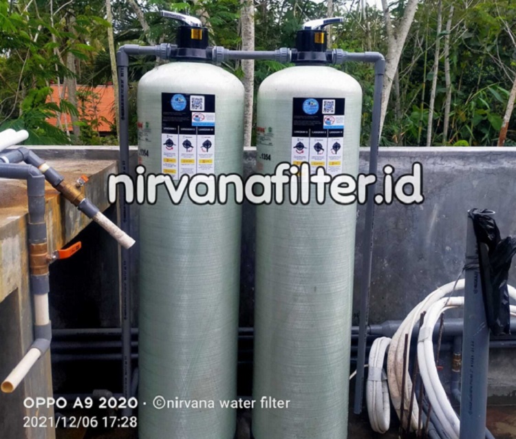 Pemasangan filter air Nirvana filter abadi, Sumber: nirvanafilter.id