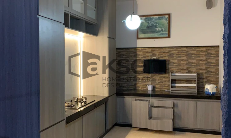 Contoh interior dapur modern minimalis dari Aksen Interior