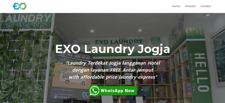 EXO Laundry Jogja, Sumber: exolaundryjogja.com
