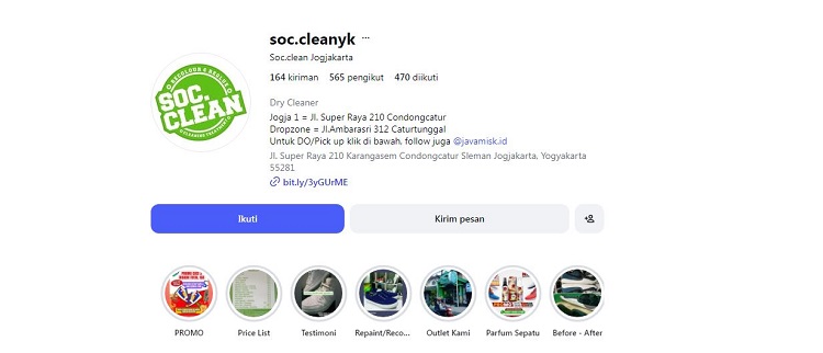 SOC Clean Jogja, Sumber: instagram @soc.cleanyk